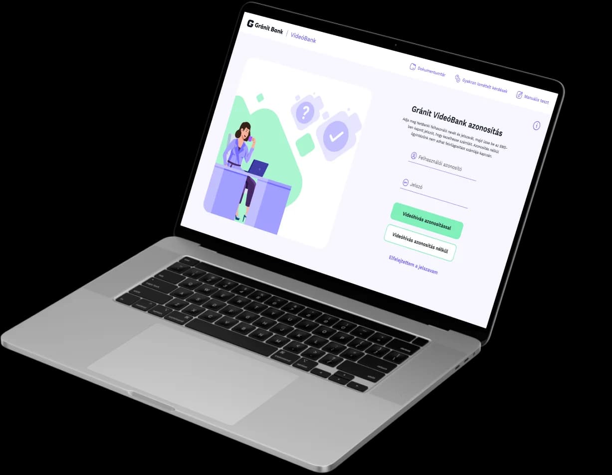 MacbookPro pe pagina Gránit videobank