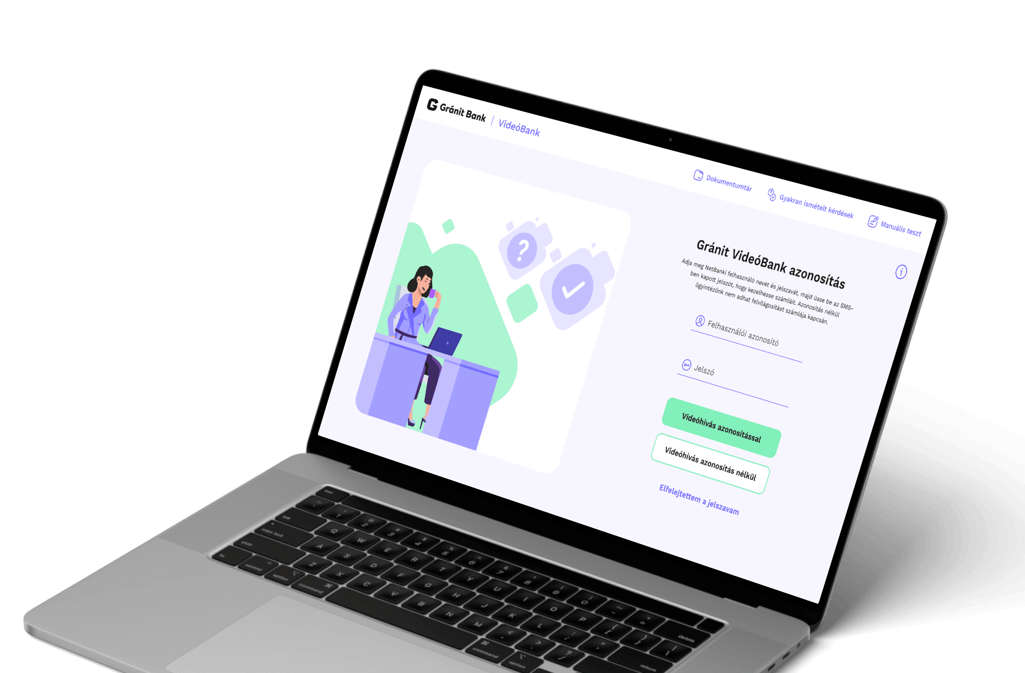 MacbookPro pe pagina Gránit videobank